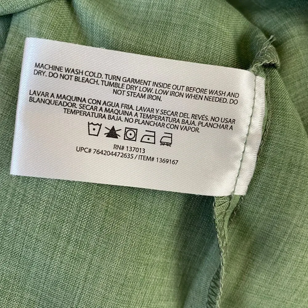 Orvis Men Outdoor Classic Collection Button Up Fishing Shirt  L Green Utility - Picture 8 of 8